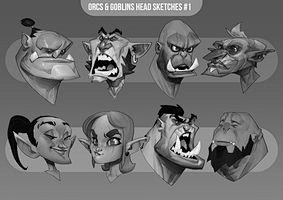 Orc and Goblin head ...