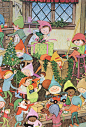 Come Follow Me... : Gyo Fujikawa Copyright 1979  There is so much to look at in her pictures, I wonder how long it took her to finish this?