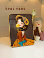 小众ins桌面摆画北欧抽象人物装饰画小尺寸民宿卧室挂画餐厅壁画-tmall.com天猫