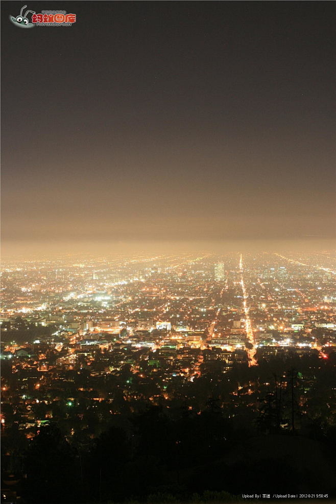 洛杉矶夜景城市图片素材