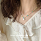 ins夏日清新琉璃串珠项链韩国小众设计少女感甜美气质可爱锁骨链-淘宝网