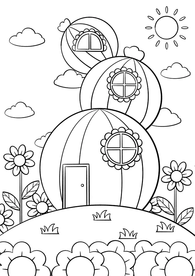 儿童画线稿打卡14/100