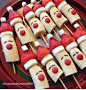 Edible Santas on Sticks.: 