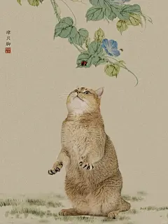 圆滚滚的古风小猫咪 - 小红书