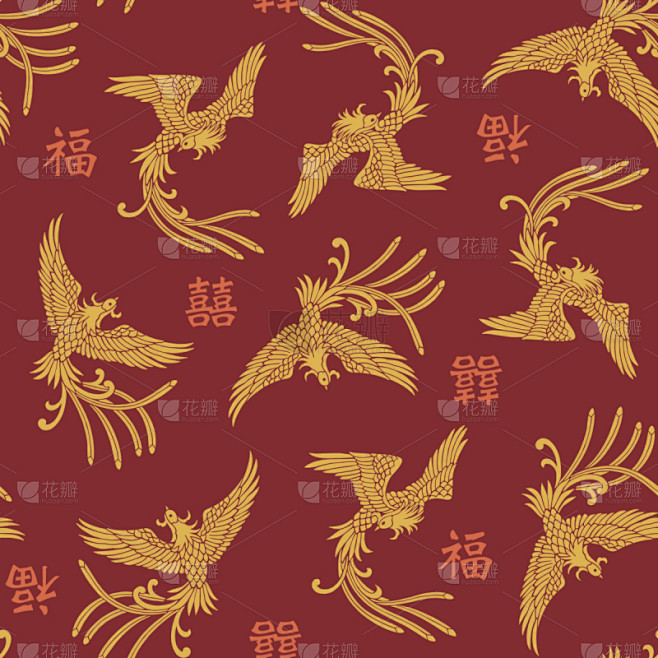 凤凰,式样,东方人,美,状态描述,优美,...