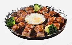 铁板烧汁茄子高清素材 产品实物 搭配 烧汁 茄子 蔬菜 装饰 西兰花 铁板 餐饮 元素 免抠png 设计图片 免费下载