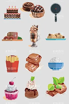 手绘各类食品食物  - 源文件下载【酷图网】卡通食物,矢量食物,可爱食物,日本,韩国,卡哇伊,表情,手绘食物,Q版食物,手杖,贴纸,卡通贴,儿童图案,美食,食品,菜,饮食,营养,牛奶,香肠,鱼,水果,厨具,碗,蛋,冰淇淋,西瓜,各种食物,
