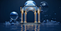 liang9269_an_ornate_blue_gazebo_surrounded_by_water_in_the_styl_7a12d04d-23ba-4879-8993-7ddbb92ed0cb-0000