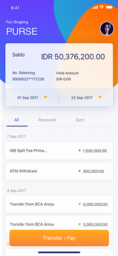 Silence皓采集到APP-Bank