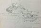 手绘军事素描——中国坦克装甲车辆