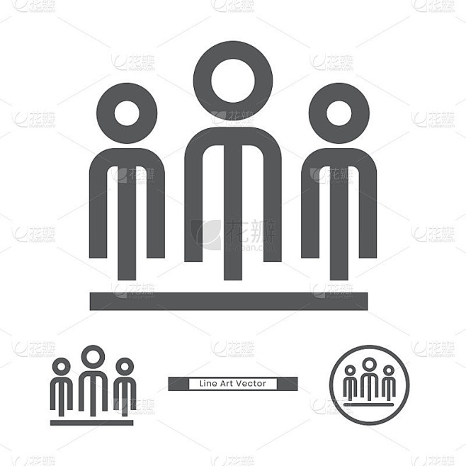 业务人员团队图标