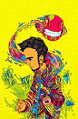 自由的色彩----墨西哥插画师Raul Urias（二） 插画艺术--创意图库 #采集大赛#