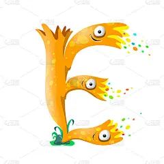 向量一个字母E的海字母表孤立在白色的背景。
