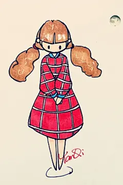 Fashion diary 手账简笔画 
#手绘##简笔画##时尚插画# 
工具:马克笔 樱花针管笔 
By: 岩启Mango 
曾用名：Yanqi