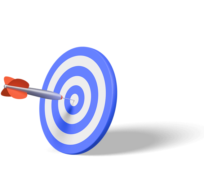 3d target icon front...