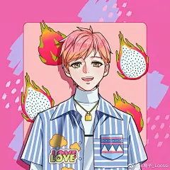 人物插画 水果少年 二次元 动漫 潮流插画 男生