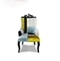 新CASA GAIA盖雅奢华定制拼接餐椅
以优雅弯曲的实木椅腿与拼接个性的图案相呼应，在简单的精致中感受着复古的情怀。创意图案设计，展现黑与金的完美碰撞。时尚设计中的精致工艺，则为你更添独特的家居环境。
