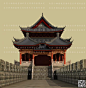 城门楼明清建筑仿古代建筑 古建筑 斗拱 城门 城墙3dmax模型 - 3d场景道具素材 - 游戏3d模型素材网 - www.cgmoxin.com