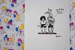 炒鸡开心收到@阿四RS 的新年礼物，天马行空就是他本人。每一本作品里都有他奇趣的人生，真是让人羡慕呢！ ​​​​