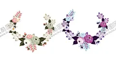 花环素材 【酷图网】花环素材,森系花环,小清新,手绘花环,水彩花卉,插画,手绘