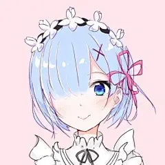 【自截】二次元半身头像 意境 人物 封面 插画 卡通头像 动漫女头 萌妹 软妹 可爱 美少女 少女 蕾姆
