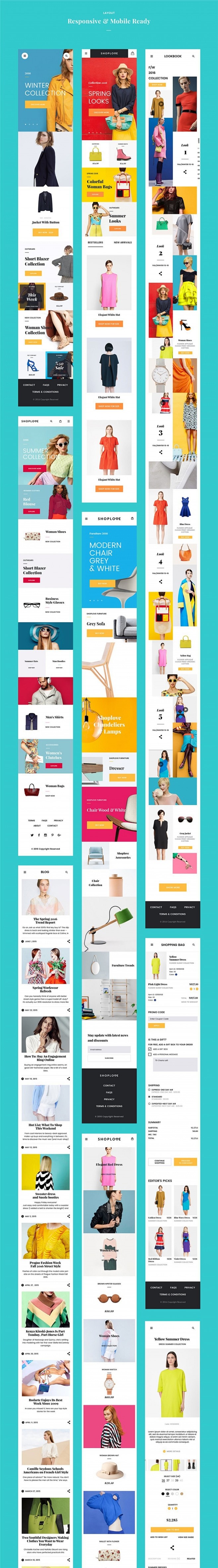 SHOPLOVE时尚商店网页排版设计案例...