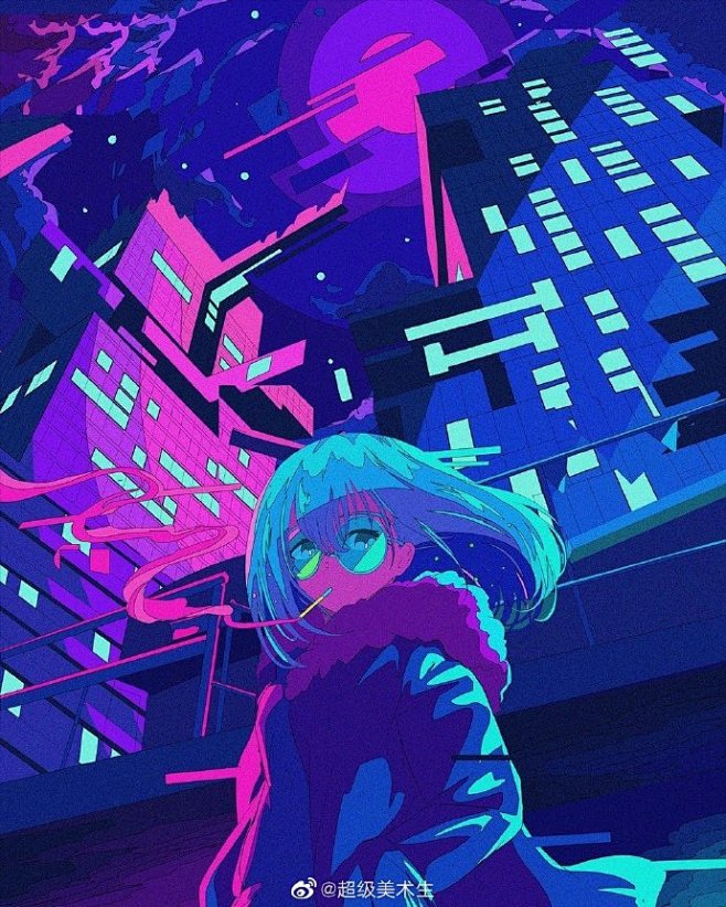 配色炫酷的手绘
.
人物插画师
.
Be...