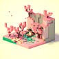 Pixel Tradtion : illustrated with Magicavoxel