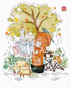 情书_道道维__插画师作品_涂鸦王国gracg