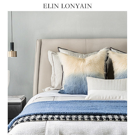 ELIN LONYAIN现代简约轻奢蓝色...
