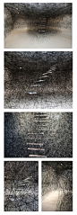 "Stairway"  Chiharu Shiota