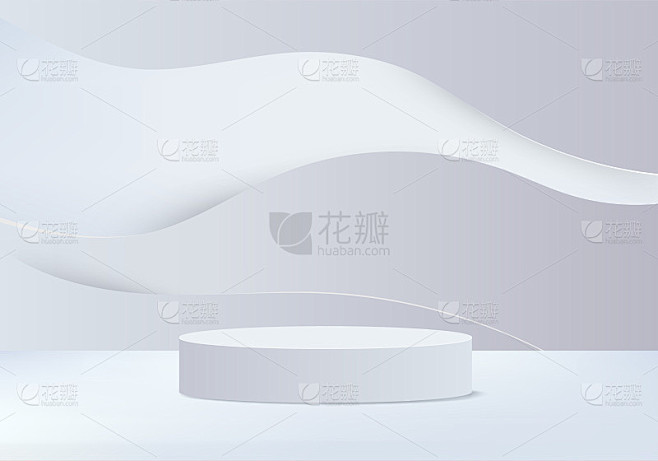 3d背景产品展示最小的讲台场景与几何平台...