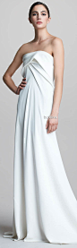 Donna Karan Strapless Bustier Gown