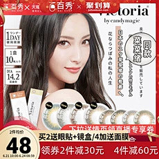 日本Victoria美瞳日抛10片大小直...