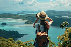 热爱旅游的年轻人