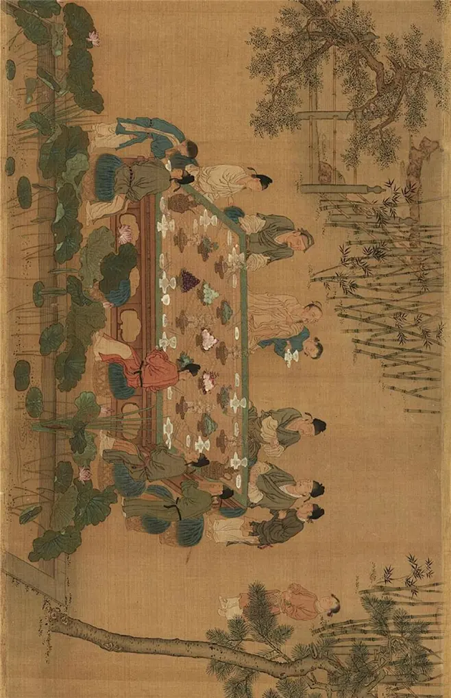 北宋赵佶画唐十八学士图卷微喷打印宋代名画临摹画稿学习参考画心-淘宝网-花瓣网