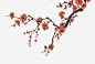 红色水墨桃花高清素材 中国风 平面设计 春天 桃花 水墨 红色 免抠png 设计图片 免费下载