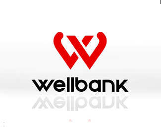 Wellbank网络银行 W字母 网络银...
