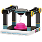 3D 打印机 3D 图标