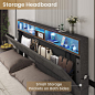 Rixt Upholstered Bookcase Bed