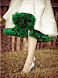 Emerald ruffles