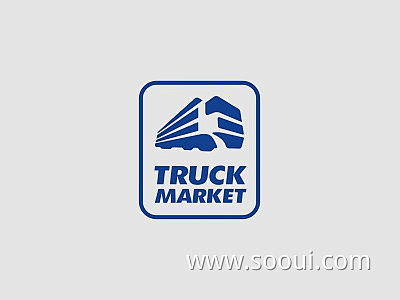 大型货车！20款卡车元素Logo设计UI...