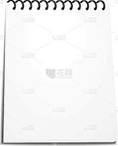 矢量螺旋笔记本堆环形装订隔离