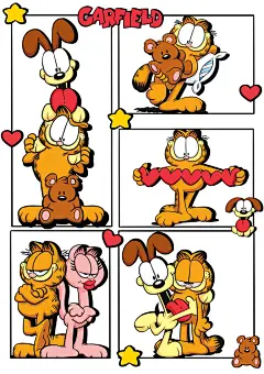 分镜插画加菲猫 - 小红书