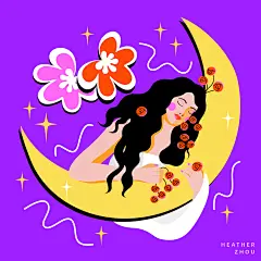 扁平风人物插画