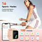 Amazon.com: Smart Watches for Women, Parsonver 5ATM Waterproof Fitness Watch for Swimming with 16 Sports Modes, Heart Rate, Blood Oxygen, Sleep Monitor, 1.69" Smartwatch for Android and iPhone Compatible, LW45 : Electronics