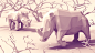 lowpoly of 2016 : lowpoly projects and illustrations of 2016 low poly 低面低多边形卡通图片