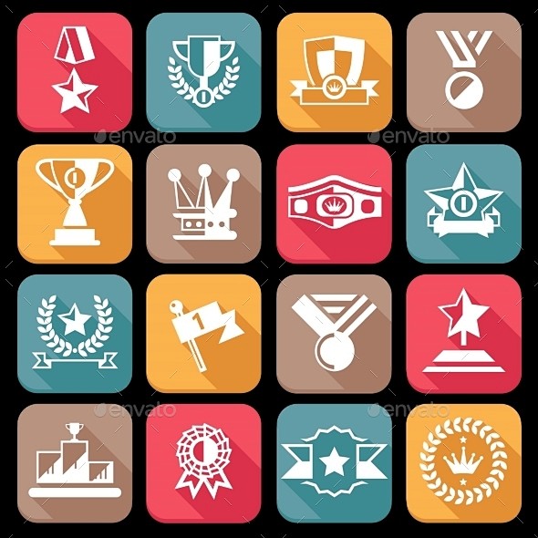 奖图标设置——网络图标Award Icons Set - Web Icons成就,奖励,商业,冠军,集合,计算机,杯子,首先,荣誉,图标,互联 ...