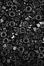 black | ebony | noir | dark | color | texture | bolts