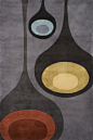 New Wave NW-129 Steel Area Rug by Momeni -